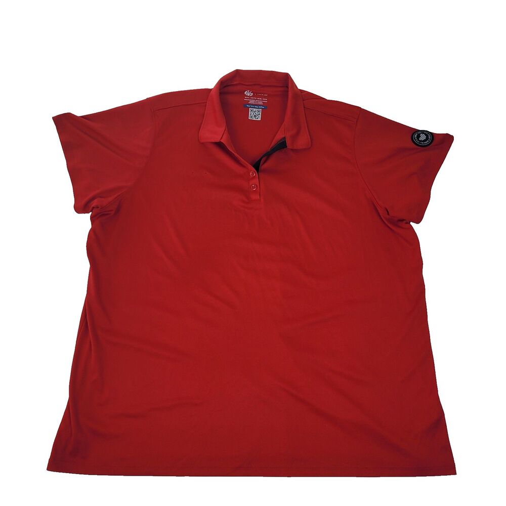 Oobe Chick-fil-A Polo Shirt Womens 2XL Red Employee Uniform Day Maker Flaws